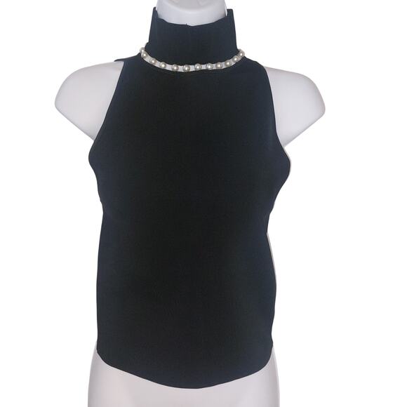 Alice & Olivia Annalee mock neck Medium Preppy polished Quiet Luxury minimalist - Picture 4 of 10